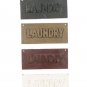 ONE TAN VINTAGE STYLE CAST IRON TAN LAUNDRY SIGN PLAQUE L
