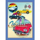 CORVETTE TIN SIGN RETRO METAL ADV SIGNS C