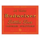 BUDWEISER BOTTLED BEER SIGN METAL ADV SIGN B BUDWEISER BOTTLED BEER SIGN METAL ADV SIGN B