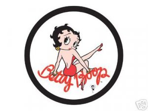 BETTY BOOP ROUND TIN SIGN METAL ADV SIGNS B