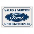 FORD SALES & SERVICE TIN SIGN METAL ADV SIGNS FORD SALES & SERVICE TIN SIGN METAL ADV SIGNS