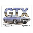 PLYMOUTH GTX TIN SIGN METAL ADV SIGNS G