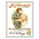 KELLOGG'S TOASTED CORN FLAKES TIN SIGN METAL ADV SIGNS K KELLOGG'S TOASTED CORN FLAKES TIN SIGN METAL ADV SIGNS K