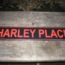 MOTORCYCLE PLACE ALUMINUM SIGN  METAL ADV SIGNS H