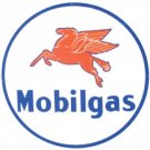 MOBILGAS PEGASUS BAKED ENAMEL SIGN LARGE 25.5