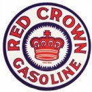 RED CROWN GASOLINE HEAVY STEEL SIGN 25.5" RED CROWN GASOLINE HEAVY STEEL SIGN 25.5"