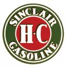 SINCLAIR H.C HEAVY STEEL ROUND SIGN BAKED ENAMEL 25.5" SINCLAIR H.C HEAVY STEEL ROUND SIGN BAKED ENAMEL 25.5"