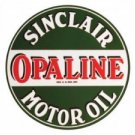SINCLAIR OPALINE MOTOR OIL HEAVY STEEL SIGN BAKED ENAMEL 25.5" SINCLAIR OPALINE MOTOR OIL HEAVY STEEL SIGN BAKED ENAMEL 25.5"