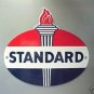 Standard Oil Torch Porcelain Coat Sign Vintage Look Man Cave Decor