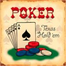 POKER TIN SIGN RETRO METAL ADV SIGNS P
