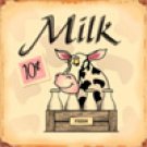 MILK TIN SIGN RETRO METAL ADV SIGNS M