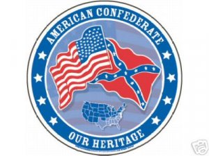AMERICAN CONFEDERATE TIN SIGN  METAL ADV SIGNS