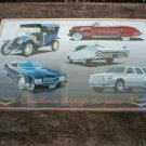 CADILLAC COLLAGE TIN SIGN  METAL ADV SIGNS