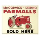 McCORMICK- DEERING FARMALLS TIN SIGN METAL SIGNS F