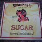VINTAGE STYLE SUNBONNET SUGAR TIN SIGN METAL  ADV SIGNS