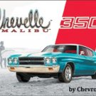 CHEVELLE MALIBU 350 TIN SIGN METAL RETRO ADV SIGNS C