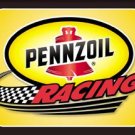 PENNZOIL RACING TIN SIGN METAL RETRO ADV SIGNS P