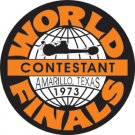 WORLD CONTESTANT FINALS 1973 STEEL SIGNPAST SIGN