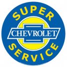 SUPER CHEVROLET SERVICE TIN SIGN METAL ADV SIGNS