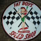 FATBOYS SPEED SHOP HEAVY TIN SIGN RETRO ADV AD SIGNS F