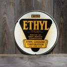 ETHYL ANTI-KNOCK COMPOUND PORCELAIN-COATED SIGN E