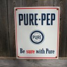 PURE-PEP PORCELAIN-COATED ADV SIGN P