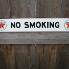 TEXACO NO SMOKING PORCELAIN-COATED SIGN T TEXACO NO SMOKING PORCELAIN-COATED SIGN T