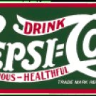 PEPSI-COLA FIVE CENTS PORCELAIN-COATED SIGN P