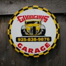GOODGUYS GARAGE PORCELAIN-COATED ADV SIGN M