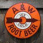 A & W ROOTBEER PORCELAIN-COATED ADV SIGN A