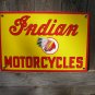 INDIAN MOTORCYCLES PORCELAIN COATED SIGN RETRO ADV SIGNS B