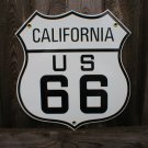 ROUTE 66 CALIFORNIA PORCELAIN-COATED SHIELD SIGN C ROUTE 66 CALIFORNIA PORCELAIN-COATED SHIELD SIGN C