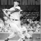 TED WILLIAMS BASEBALL TIN  SIGN METAL ADV SIGNS W