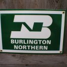BURLINGTON NORTHERN PORCELAIN-COATED RAILROAD SIGN A