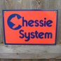 CHESSIE SYSTEM PORCELAIN-COATED RAILROAD SIGN C