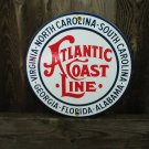 ATLANTIC COAST LINE PORCELAIN-COATED RAILROAD SIGN A