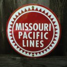 MISSOURI PACIFIC LINES PORCELAIN-COATED RAILROAD SIGN A MISSOURI PACIFIC LINES PORCELAIN-COATED RAILROAD SIGN A