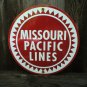 MISSOURI PACIFIC LINES PORCELAIN-COATED RAILROAD SIGN A