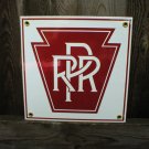 PRR PORCELAIN-COATED RAILROAD SIGN S