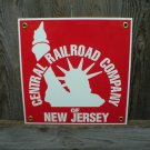 CENTRAL RAILROAD COMPANY PORCELAIN-COATED RAILROAD SIGN S