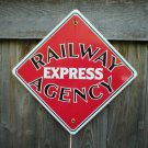 RAILWAY EXPRESS AGENCY PORCELAIN-COATED RAILROAD SIGN S RAILWAY EXPRESS AGENCY PORCELAIN-COATED RAILROAD SIGN S