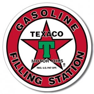TEXACO FILLING STATION TIN SIGN METAL ADV SIGNS T