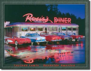 ROSIE'S DINER  CAR TIN SIGN METAL CORVETTE SIGNS C