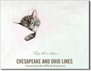 CHESAPEAKE & OHIO LINES TIN SIGN METAL ADV RETRO SIGNS M