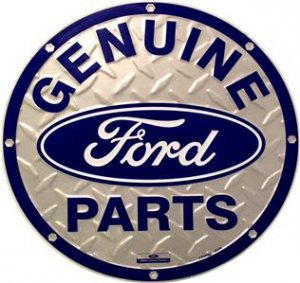 GENUINE FORD PARTS TIN SIGN