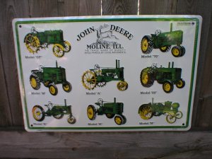 JOHN DEERE 8 TRACTORS SIGN METAL ADV SIGNS J