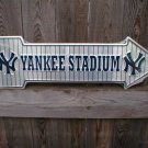 YANKEE STADIUM ARROW  SIGN RETRO METAL ADV SIGNS F
