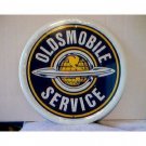 ROUND OLDSMOBILE SERVICE TIN SIGN RETRO ADV SIGNS