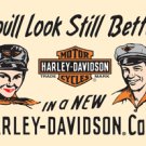 HARLEY DAVIDSON MOTORCYCLE CAPS SIGN METAL ADV SIGNS H HARLEY DAVIDSON MOTORCYCLE CAPS SIGN METAL ADV SIGNS H