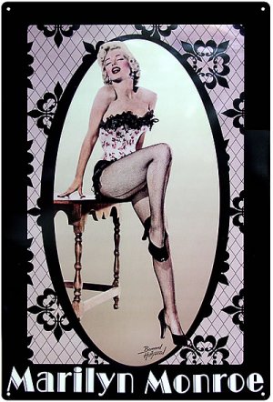 MARILYN MONROE TIN SIGN METAL ADV SIGNS M